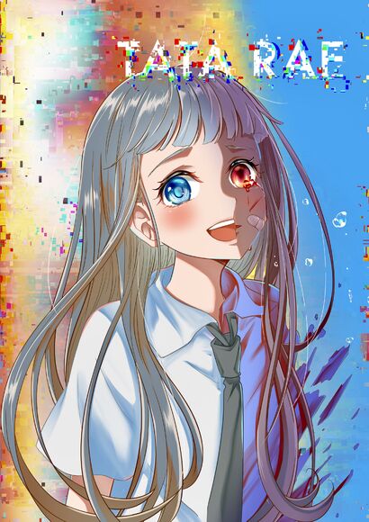 Smiling Through the Mask - a Digital Art Artowrk by Tata Rae