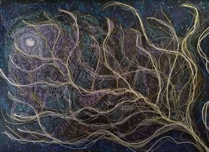 Starry Tree  - A Paint Artwork by Sveva  Altea 