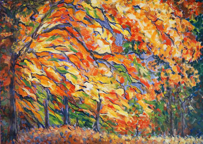 The Autumn - a Paint Artowrk by Marina Zubkova