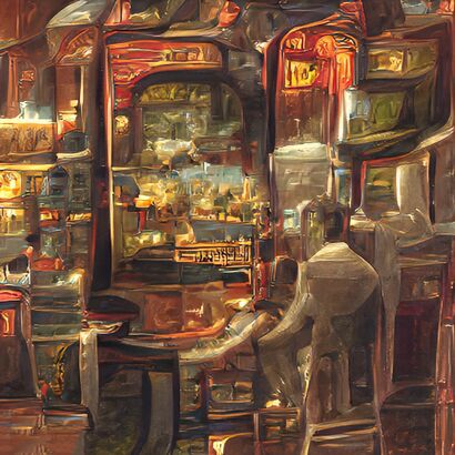Le grand Casino 1 - a Paint Artowrk by KABÉ