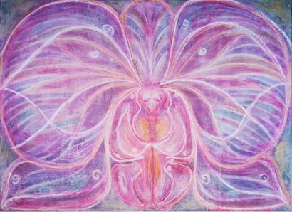 cossa vivi in un orchidea - a Paintings Artwork by Melanie Stein