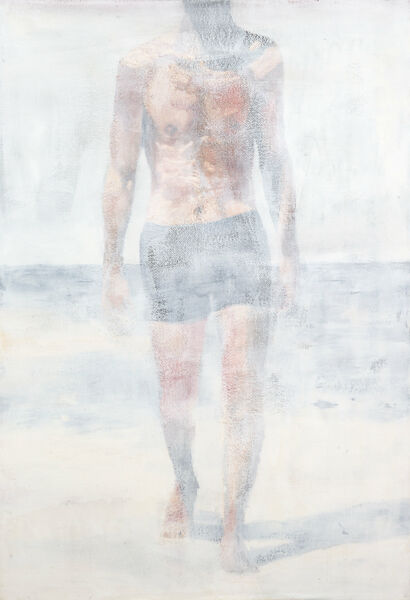 Un homme - A Paint Artwork by wilfrid moizan