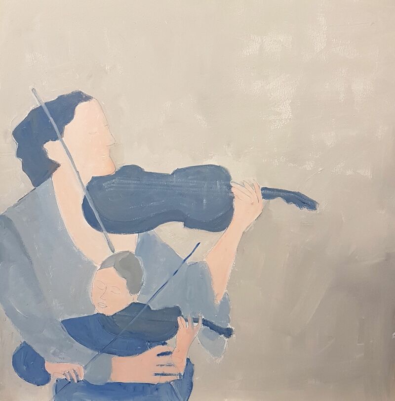 MATERNITA' MUSICALE /MUSICAL MOTHERHOOD - a Paint by rosa maria rinaldi
