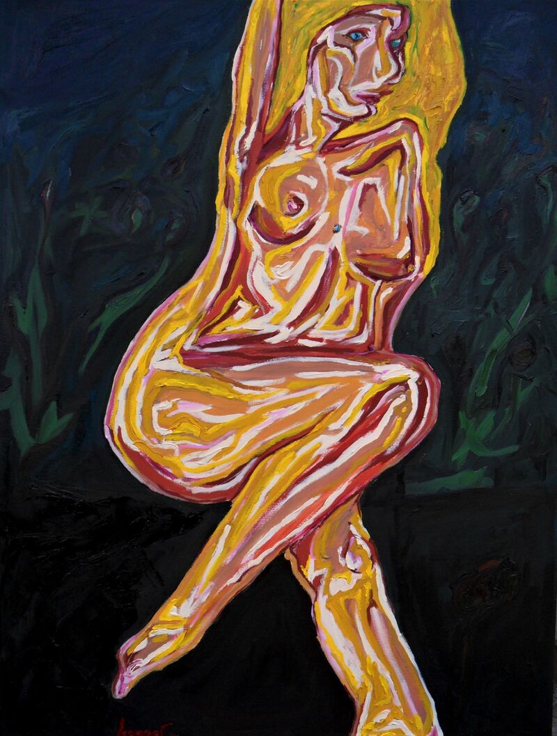 Yellow Woman - a Paint by Lorenzo Campetella