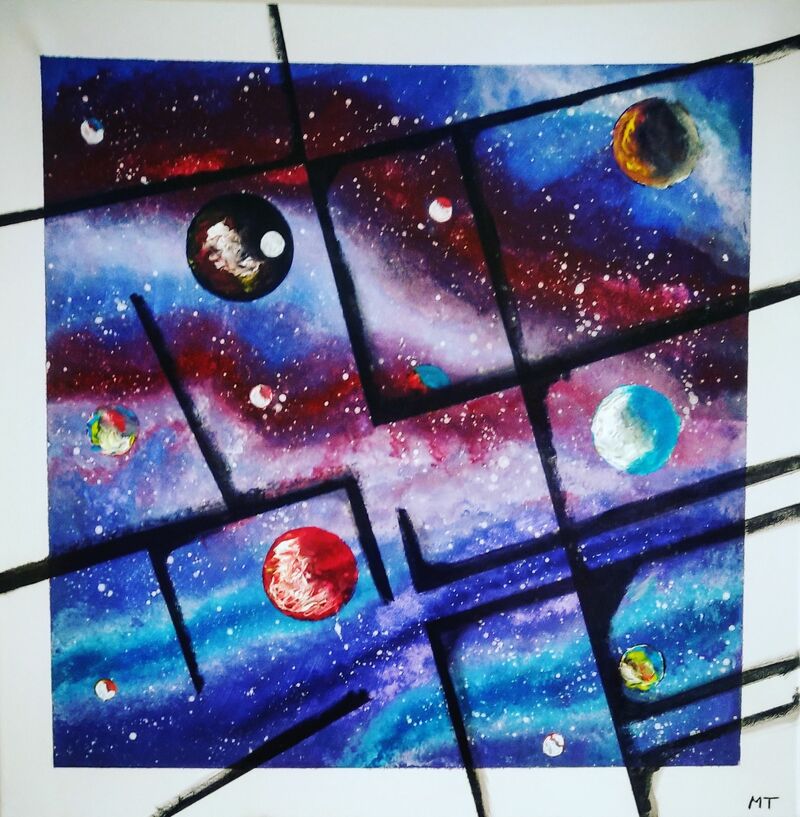 Connected Universes - a Paint by Massimiliano Talarico
