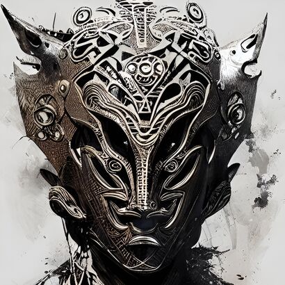 Obatala Mask - a Digital Art Artowrk by Ray