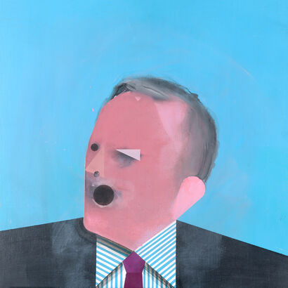 Screaming Man - a Paint Artowrk by Faron Fiada