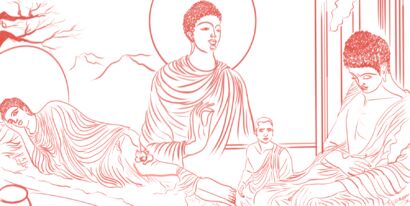 Buddha Life Story (Buddha Final Days and His Death) - a Digital Art Artowrk by Sharmeen  Arshad