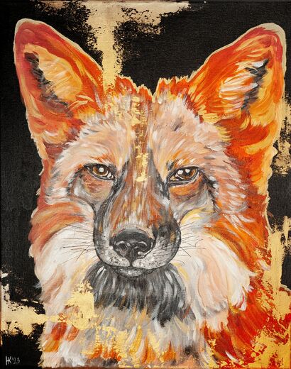 Fox - A Paint Artwork by Anastasia Kuznetsova