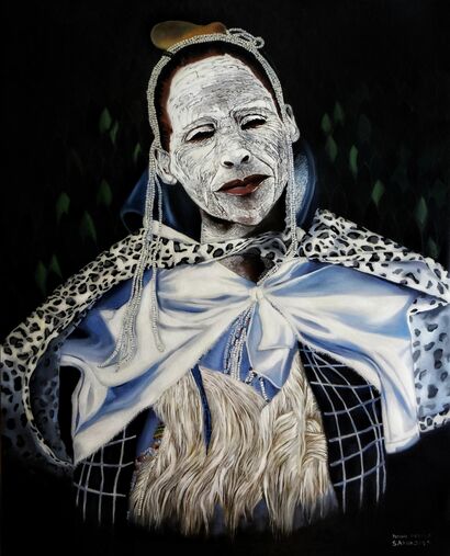 Pondo People, SANGOMA - A Paint Artwork by Sabrina  Marianelli 