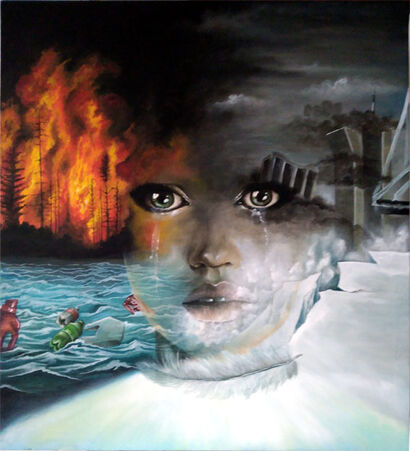 Agony - A Paint Artwork by Irene Cardaropoli