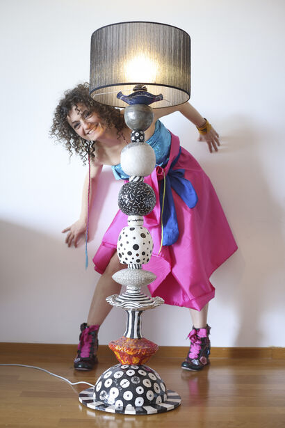 The endless childhood floor lamp - a Sculpture & Installation Artowrk by Svinjceza