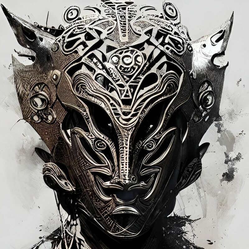 Obatala Mask - a Digital Art by Ray
