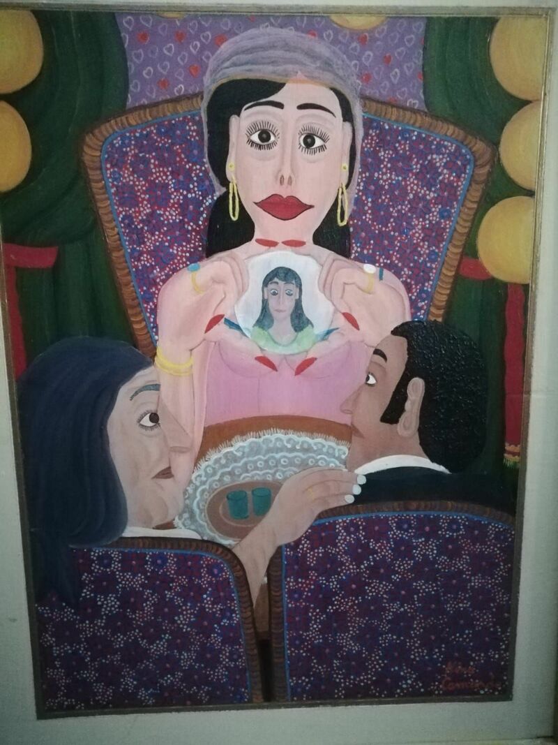 La chiromante - a Paintings by Nino Camardo 