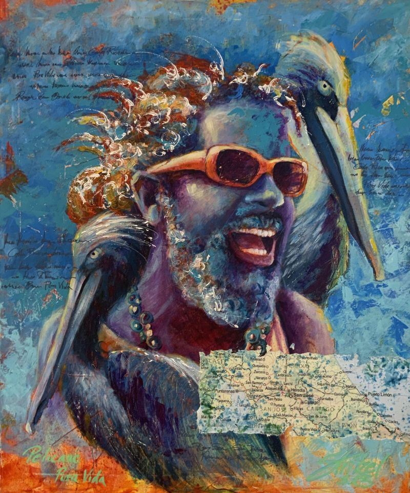 Pelicano Pura Vida - a Paintings by Gerd Stritzel