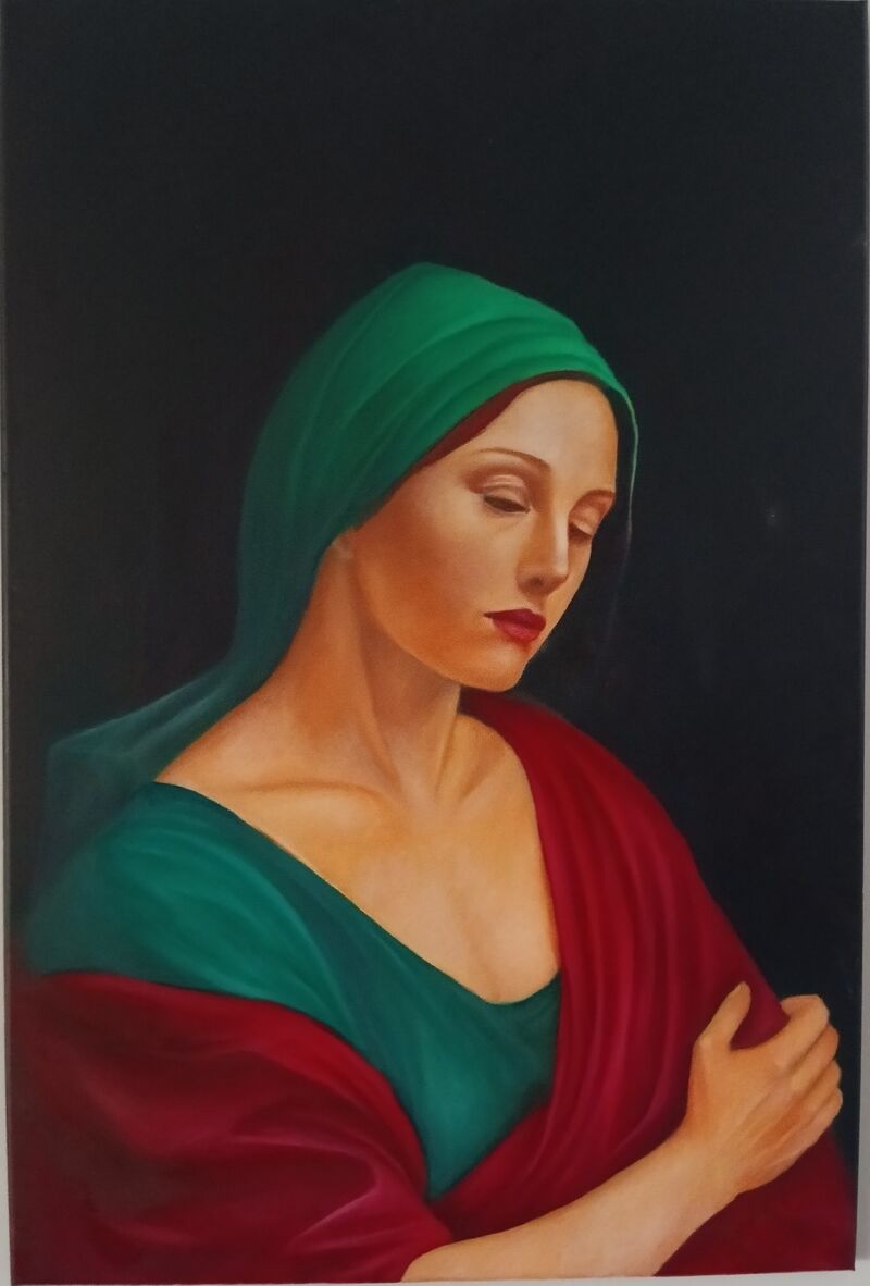 Penelope  - a Paintings by CHARALAMBOS  MOURELATOS 
