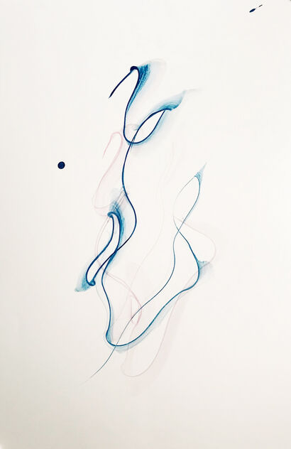 effect water -飛（fly)- - a Paint Artowrk by ISSAI TANAKA