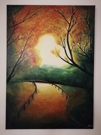 Autumn Trail (Sentiero d\'autunno) - a Paint Artowrk by Riccardo Cervelli