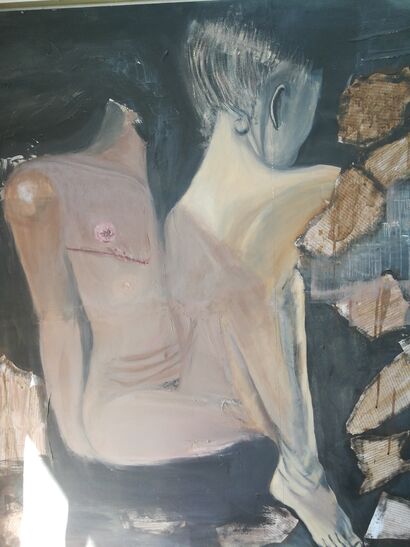 Cuerpos que migran - A Paint Artwork by Elizabeth  Yapura