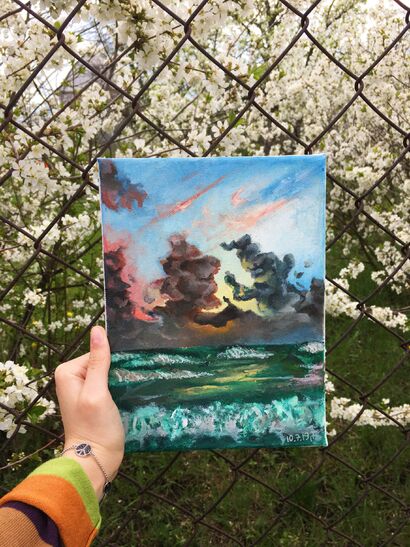 Ocean - A Paint Artwork by Tatyana Dzhaksalykova