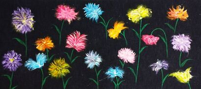 Fiori nella Notte - a Paint Artowrk by Antonino Geraci