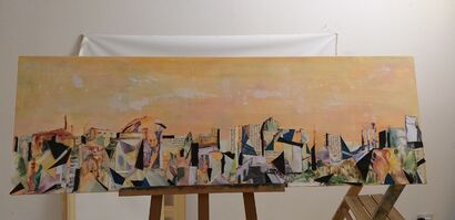 Rome Eternal City Skyline - A Paint Artwork by Janine Reeves