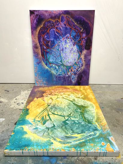 Bird's Eye View - A Paintings Artwork by Michael  Sheng