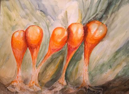 Emerrgent Organisms  - a Paint Artowrk by Barbara PUTO