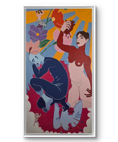 Your heart in my hands  - a Paint Artwork by Miriam  Chiera