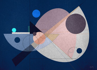 Bauhaus Composition XIV - a Digital Art Artowrk by Martin Geller