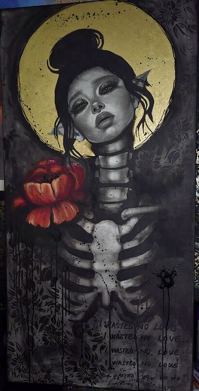 I wasted no love - a Paint Artowrk by Ali Rasta