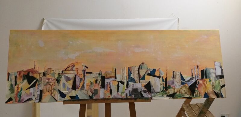 Rome Eternal City Skyline - a Paint by Janine Reeves