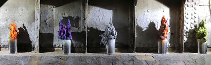 flowers from Nowhere Land  - a Sculpture & Installation Artowrk by Kg Augenstern Christiane Prehn and Wolfgang Meyer