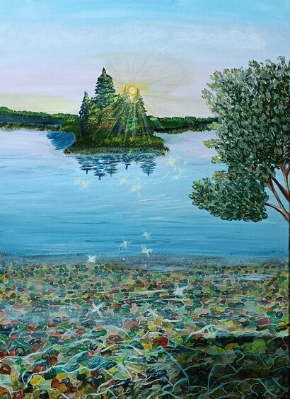 Edelsteinstrand in Fantasialand  - a Paint Artowrk by Betty Dienel
