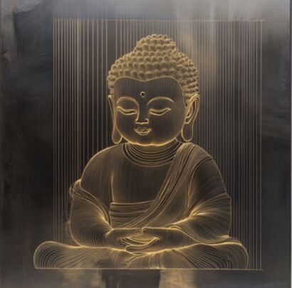 Bebe Buda Golden resilience - a Digital Art Artowrk by Bebe Buda 