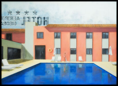 Hotel Girona - A Paint Artwork by Greg Szostakiwskyj