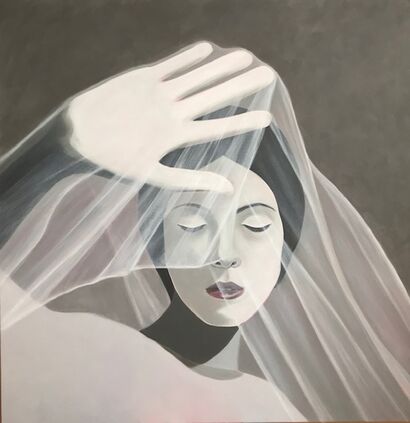Veil I - A Paint Artwork by Mónica Silva