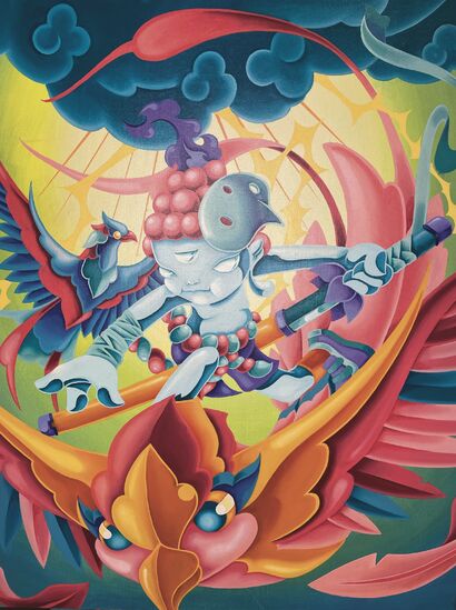 Flow - a Paint Artwork by Wuttinun Kotisathiankul