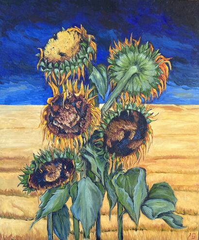 Sunflowers - a Paint Artowrk by Elena Baltser