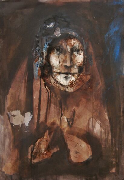Madonna blu - a Paint Artowrk by Alex Raso