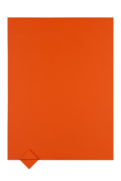 Line orange - a Paint Artowrk by Axel Becker