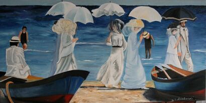 il mare ai tempi del colera - A Paint Artwork by Carla Lombardi