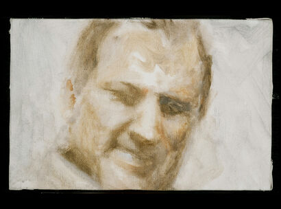 Portrait of Enrico - a Paint Artowrk by Anna Serra