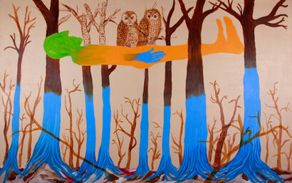 Treehouse - a Paint Artowrk by Matthias Glatzel