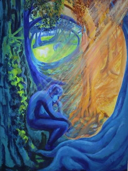 ADÁN ESPERA A EVA - a Paint Artwork by Lili