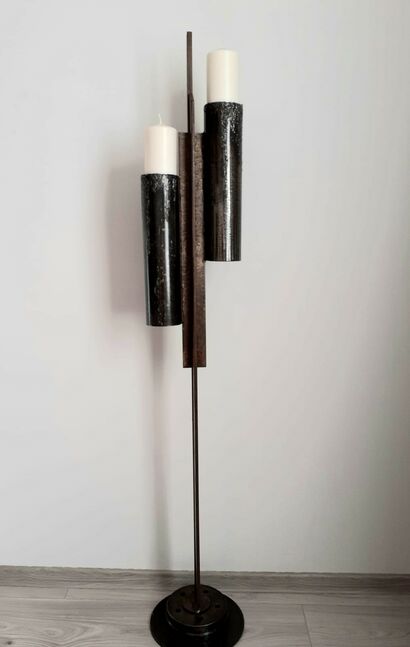 Double candle holder - a Sculpture & Installation Artowrk by -