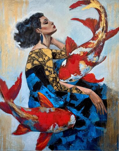 The Hidden Garden (Dragon Gate) - a Paint Artowrk by Nataliia V. Sakir 