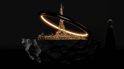 MicroCosmos - A Kinetic Monument to Collective Intelligence - a Sculpture & Installation Artowrk by Umut Servan Koyun
