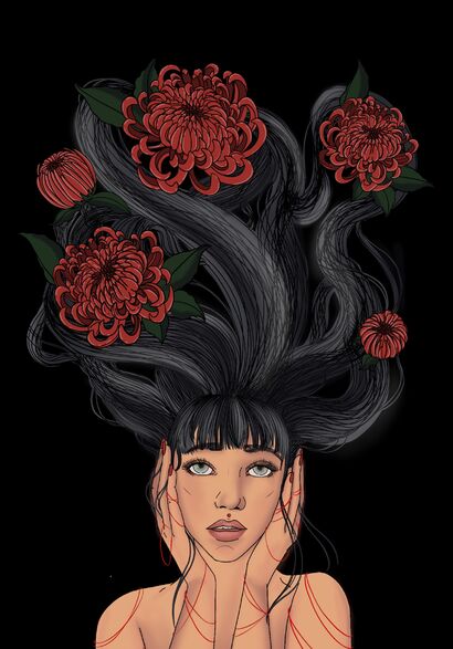 Chrysantheme - a Digital Art Artowrk by Juh2pom