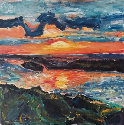 "SPACE" - a Paint Artwork by Dona Georgieva